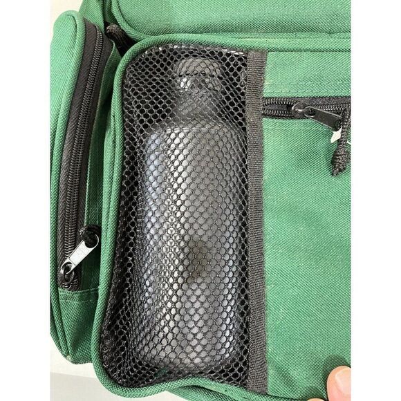 Grizzly Kodiak Backpack Green with Water Bottle Student,Hiking NWT - Picture 3 of 5